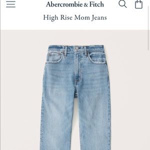 A&F High Rise Mom Jeans
